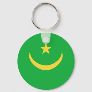 Mauritania Fisheye Flag Keychain