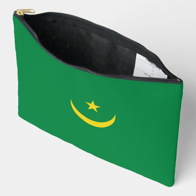 Mauritania flag accessory pouch (Open)