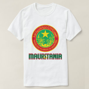 Mauritania Flag and Coat Of Arms Patriotic T-Shirt