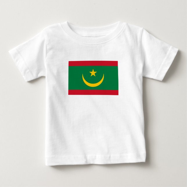 Mauritania Flag Baby T-Shirt (Front)