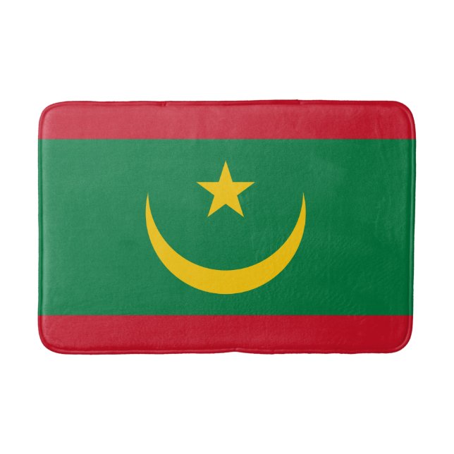 Mauritania Flag Bath Mat (Front)