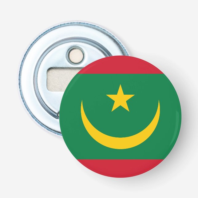 Mauritania Flag Bottle Opener (Front)