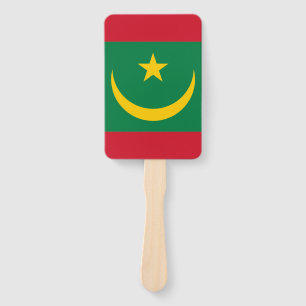Mauritania Flag Hand Fan