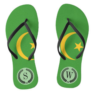 Mauritania Flag Jandals