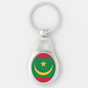 Mauritania Flag Key Ring