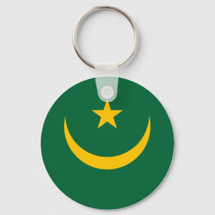 Mauritania Flag Key Ring