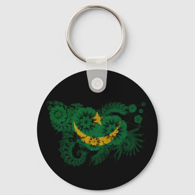 Mauritania Flag Key Ring (Front)