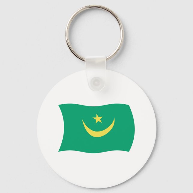 Mauritania Flag Keychain (Front)