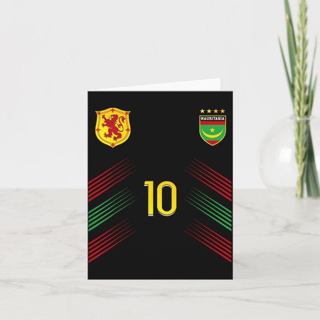 Mauritania Flag Mauritanian Pride Lovers Card (Front)