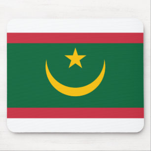 Mauritania Flag Mouse Pad