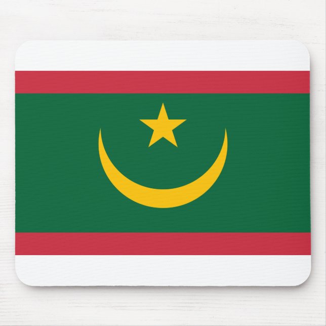 Mauritania Flag Mouse Pad (Front)