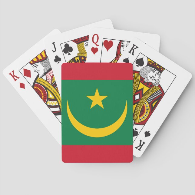 Mauritania Flag Playing Cards (Back)