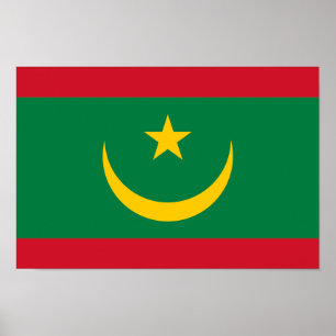Mauritania Flag Poster