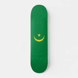 Mauritania flag skateboard