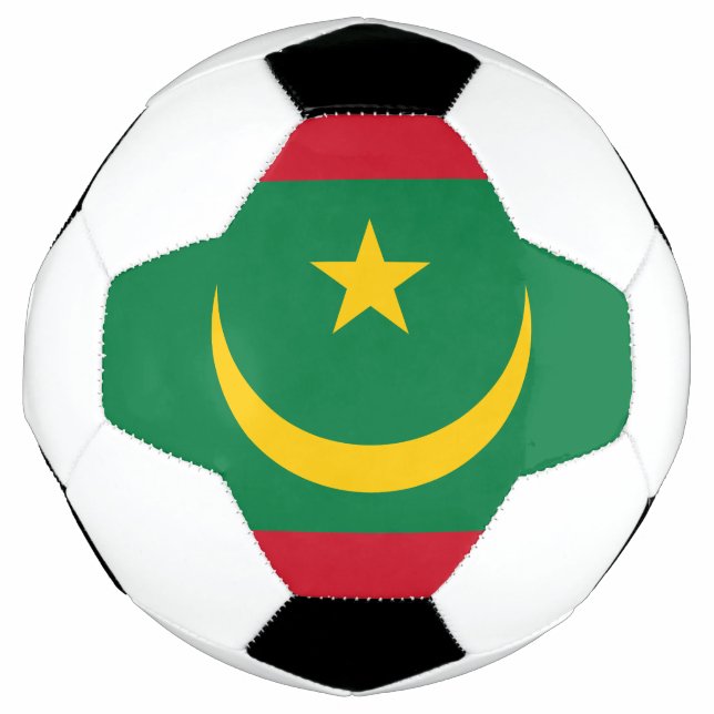 Mauritania Flag Soccer Ball (Front)