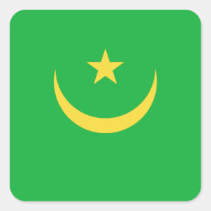 Mauritania Flag Sticker