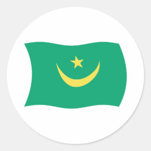 Mauritania Flag Sticker