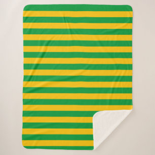 Mauritania flag stripes country symbol green yello sherpa blanket