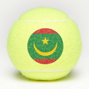 Mauritania Flag Tennis Balls