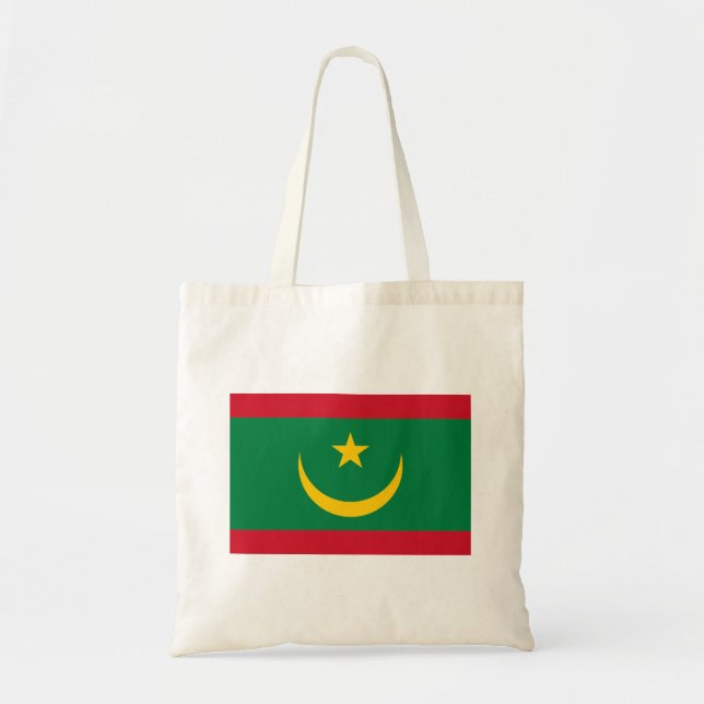 Mauritania Flag Tote Bag (Front)