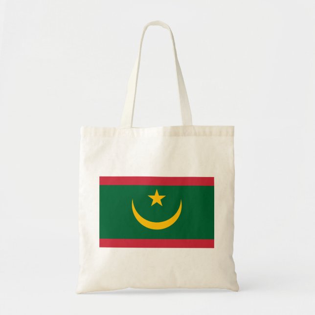 Mauritania Flag Tote Bag (Front)