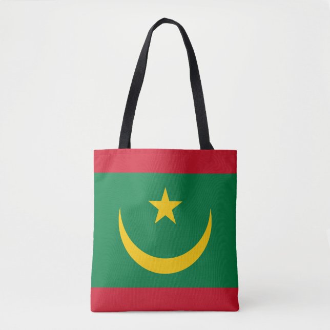 Mauritania Flag Tote Bag (Front)
