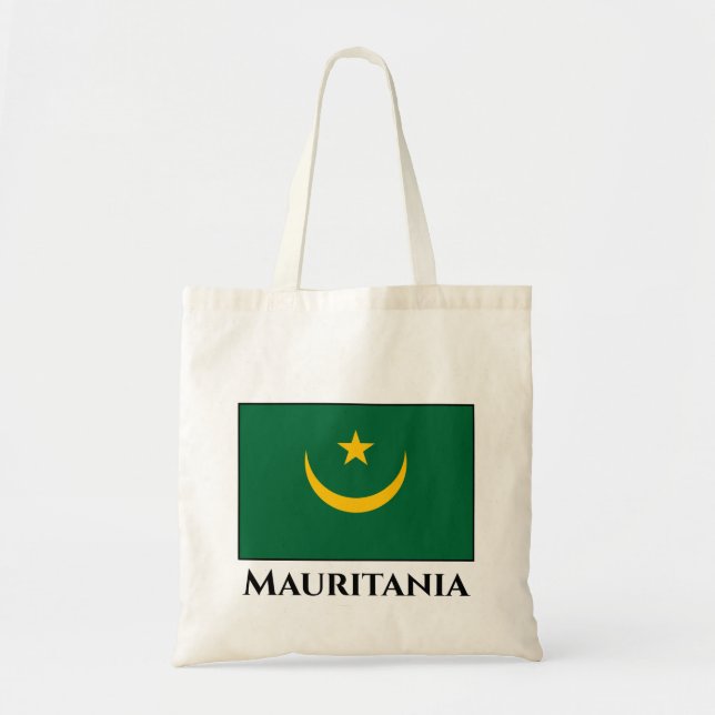 Mauritania Flag Tote Bag (Front)