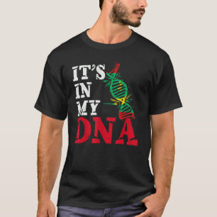 Mauritania Its In My Dna Mauritanian Flag Mauritan T-Shirt
