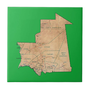 Mauritania Map Tile