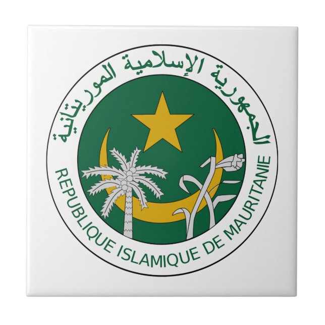 Mauritania National Seal Tile (Front)