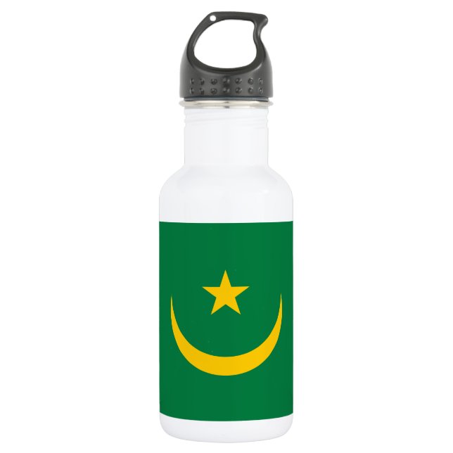 Mauritania Old Flag 532 Ml Water Bottle (Front)