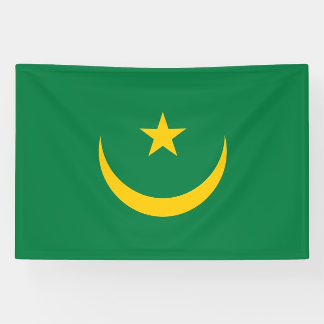 Mauritania Old Flag Banner (Horizontal)