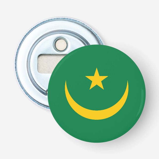 Mauritania Old Flag Bottle Opener (Front)