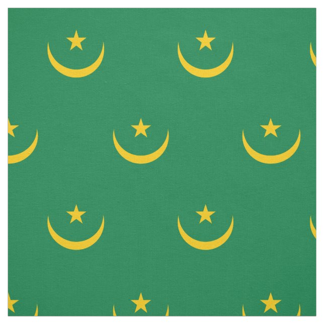 Mauritania Old Flag Fabric (Swatch)