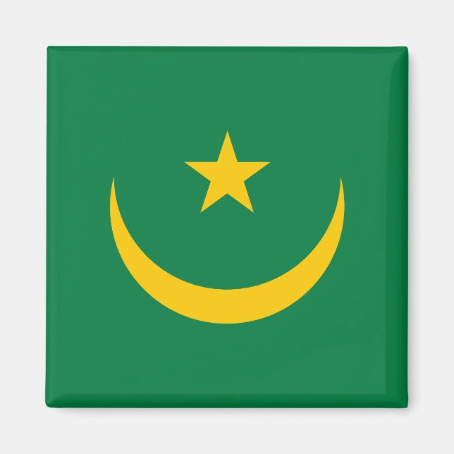 Mauritania Old Flag Magnet (Front)