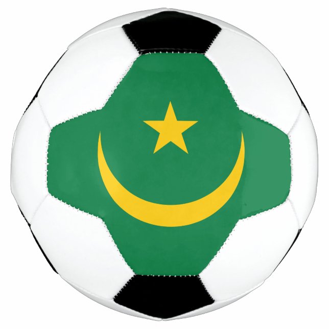 Mauritania Old Flag Soccer Ball (Front)