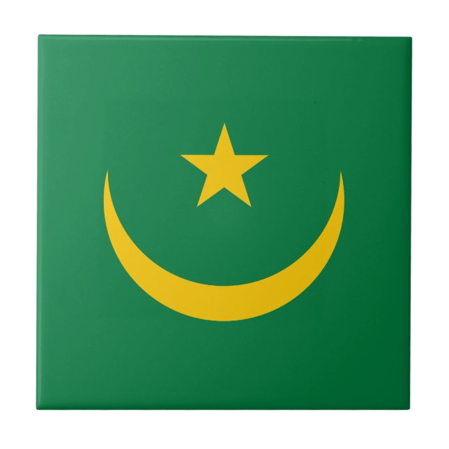 Mauritania Old Flag Tile (Front)