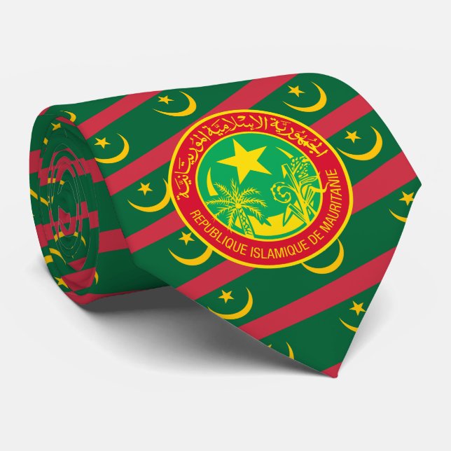 Mauritanian Flag & Seal, Flag of Mauritania Tie (Rolled)