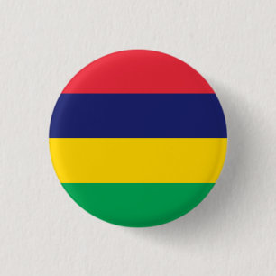 Mauritian Flag, Flag of Mauritius 3 Cm Round Badge