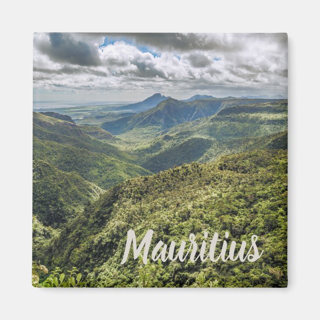 Mauritius Black River Gorges Viewpoint gift Magnet (Front)