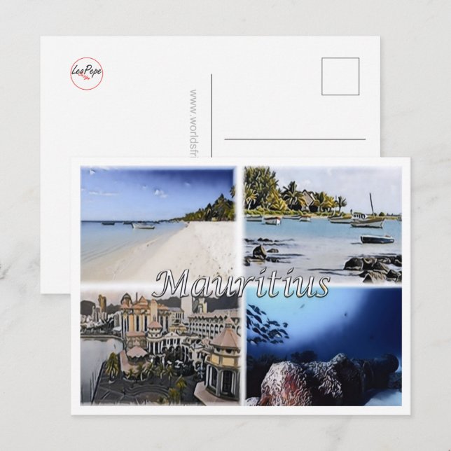 Mauritius - Cap Malheureux - Mosaic - Postcard (Front/Back)