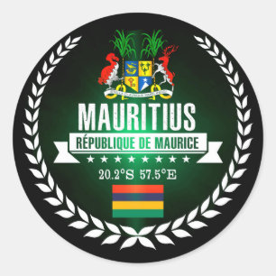 Mauritius Classic Round Sticker