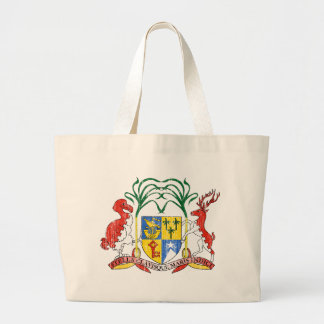 Mauritius Coat Of Arms Large Tote Bag