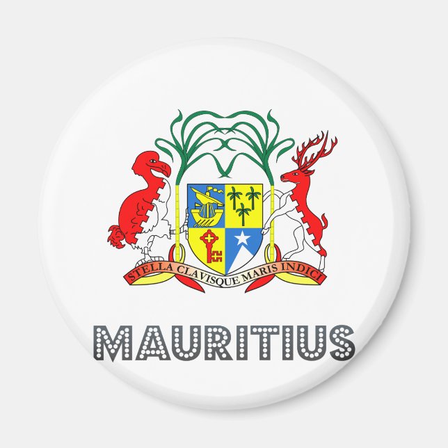Mauritius Coat of Arms Magnet (Front)
