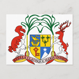 Mauritius Coat Of Arms Postcard