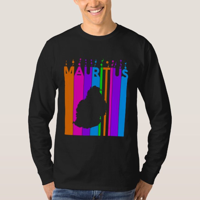 Mauritius Colourful Bubbles T-Shirt (Front)