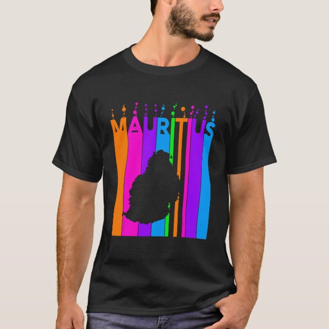 Mauritius Colourful Bubbles T-Shirt (Front)