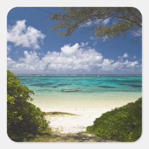 Mauritius, Eastern Mauritius, Belle Mare, East Square Sticker