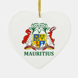 mauritius - emblem/flag/coat of arms/symbol ceramic tree decoration