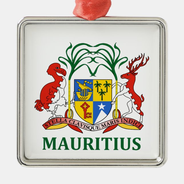 mauritius - emblem/flag/coat of arms/symbol metal tree decoration (Front)